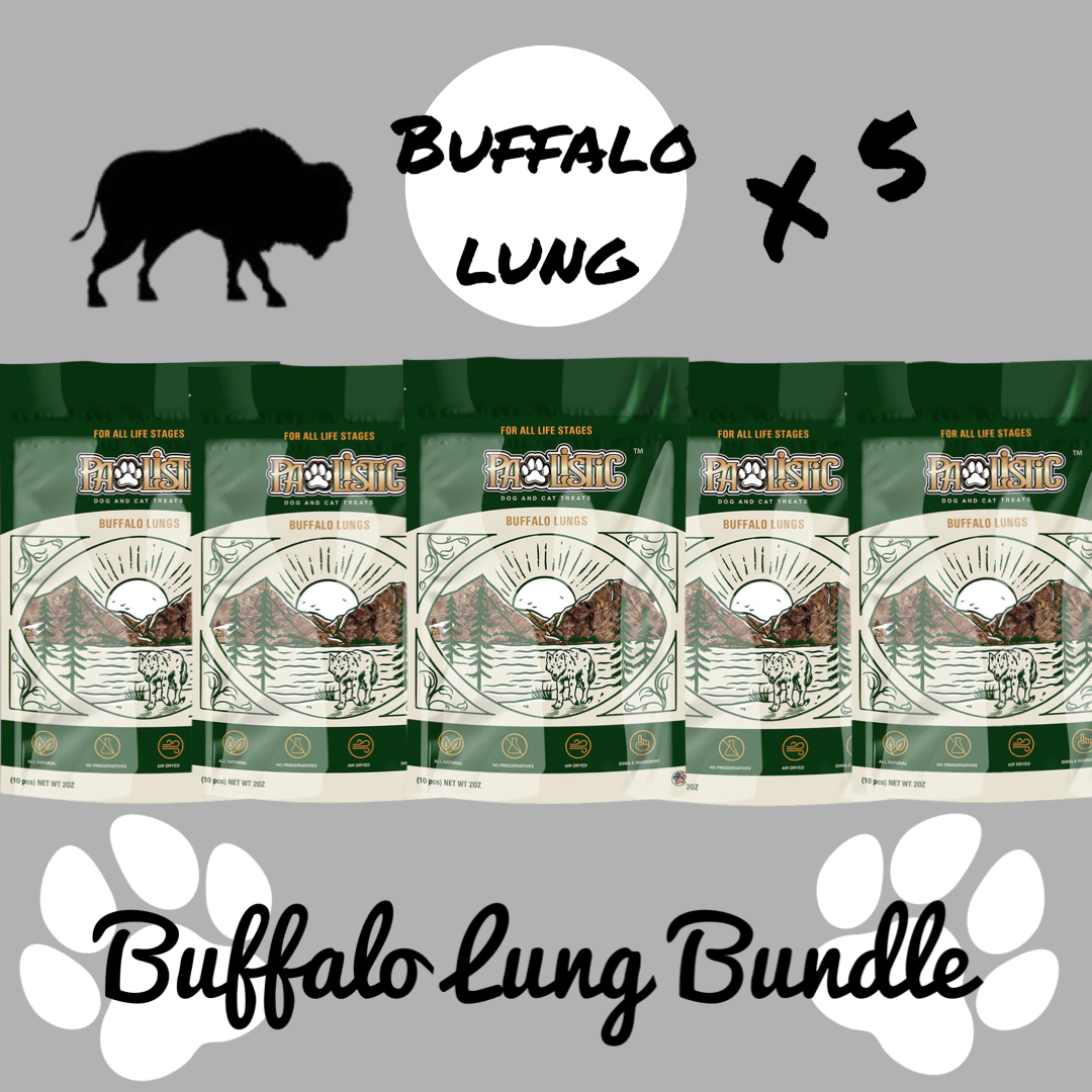 Buffalo lungs Bundle for cats and dogs