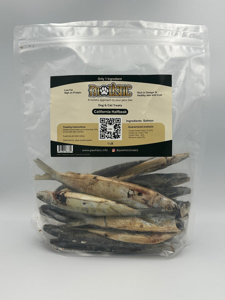 Pawlistic Halfbeak Fish Treats 1 pound bag
