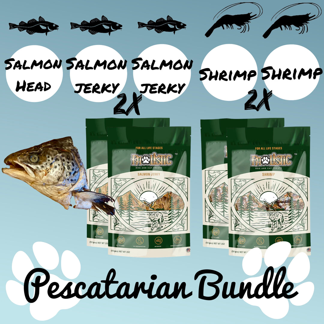 Pescetarian Pup Delight: Snag 5 for $55 of A Sea-Inspired Bundle for Health and Happiness!